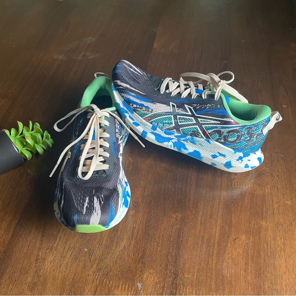ASICS Noosa Tri 13 Blue,Green & White Size 7